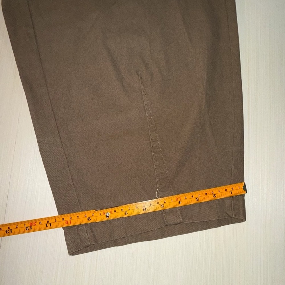 Universal Thread Womens XXL Olive Brown Wide Leg Elastic Waist Crop Pants New - Picture 7 of 9